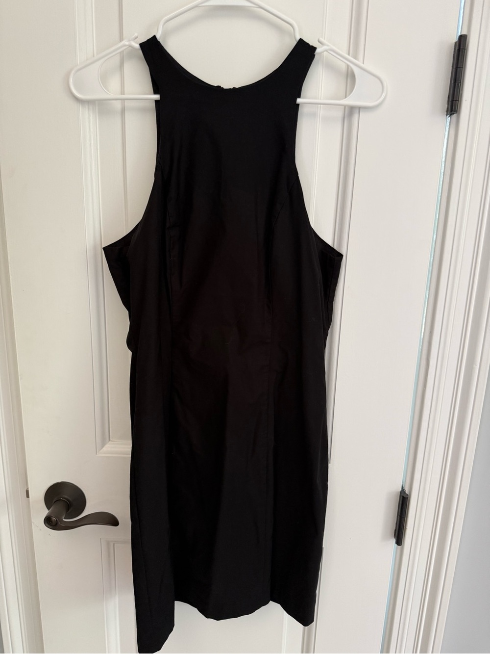 Anthropologie Black Racerback Sheath Dress